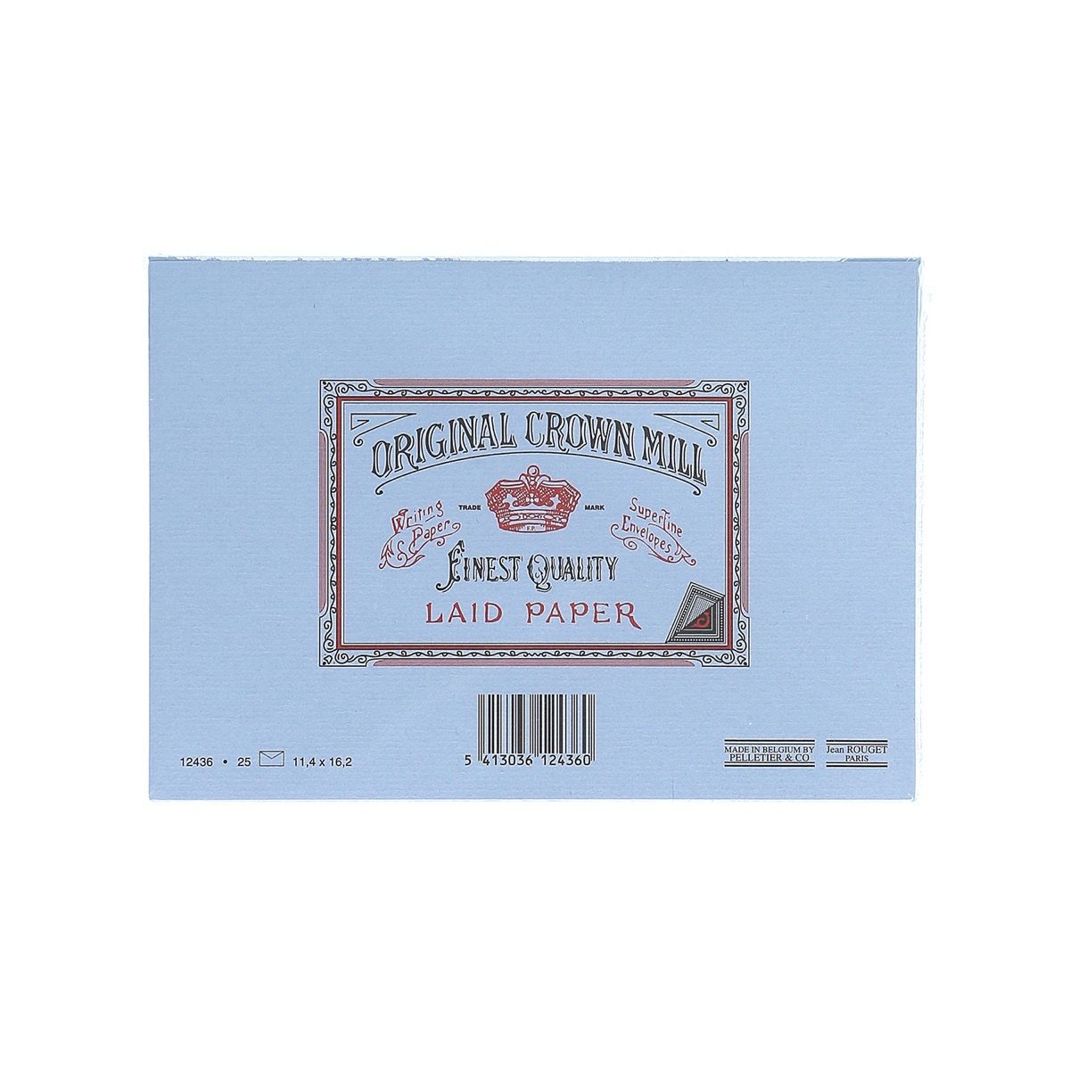 25 enveloppes Vergé format C6 - 11.4 x 16.2 cm - 100 g/m² - Bleu - 5413036124360