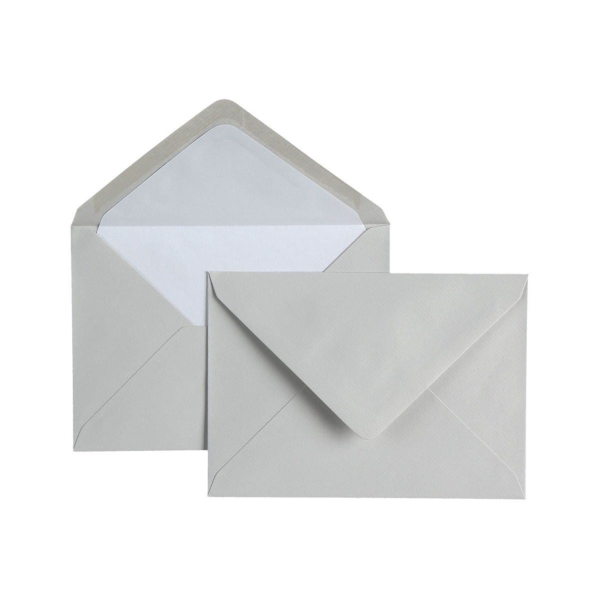 25 enveloppes Vergé format C6 - 11.4 x 16.2 cm - 100 g/m² - Gris - 5413036114361