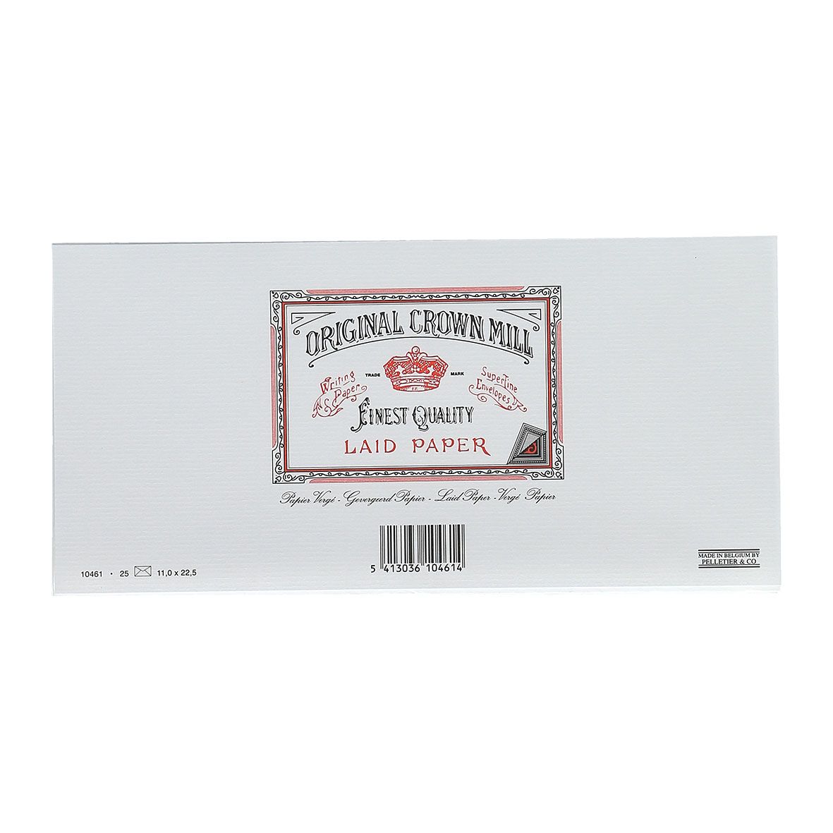 25 enveloppes Vergé format DL - 11 x 22.5 cm - 100 g/m² - Blanc - 5413036104614