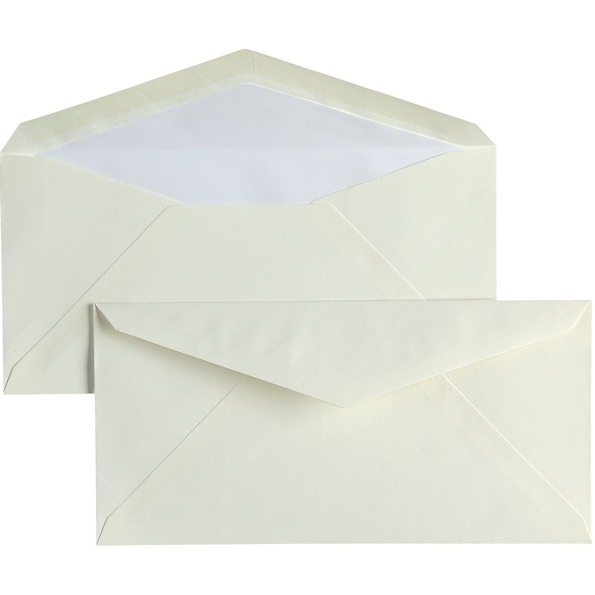 25 enveloppes Vergé format DL - 11 x 22.5 cm - 100 g/m² - Blanc - 5413036104614