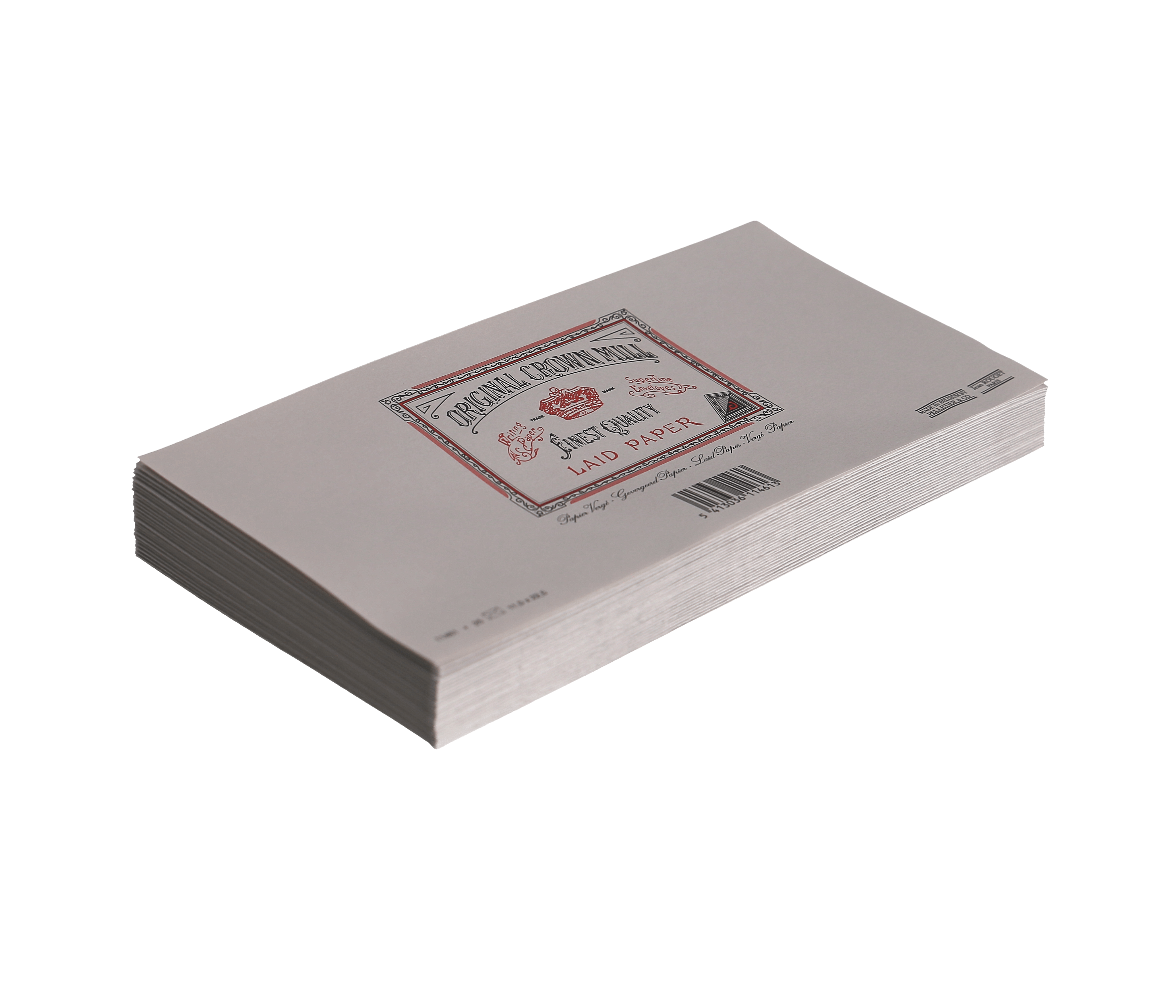 25 enveloppes Vergé format DL - 11 x 22.5 cm - 100 g/m² - Gris - 5413036114613