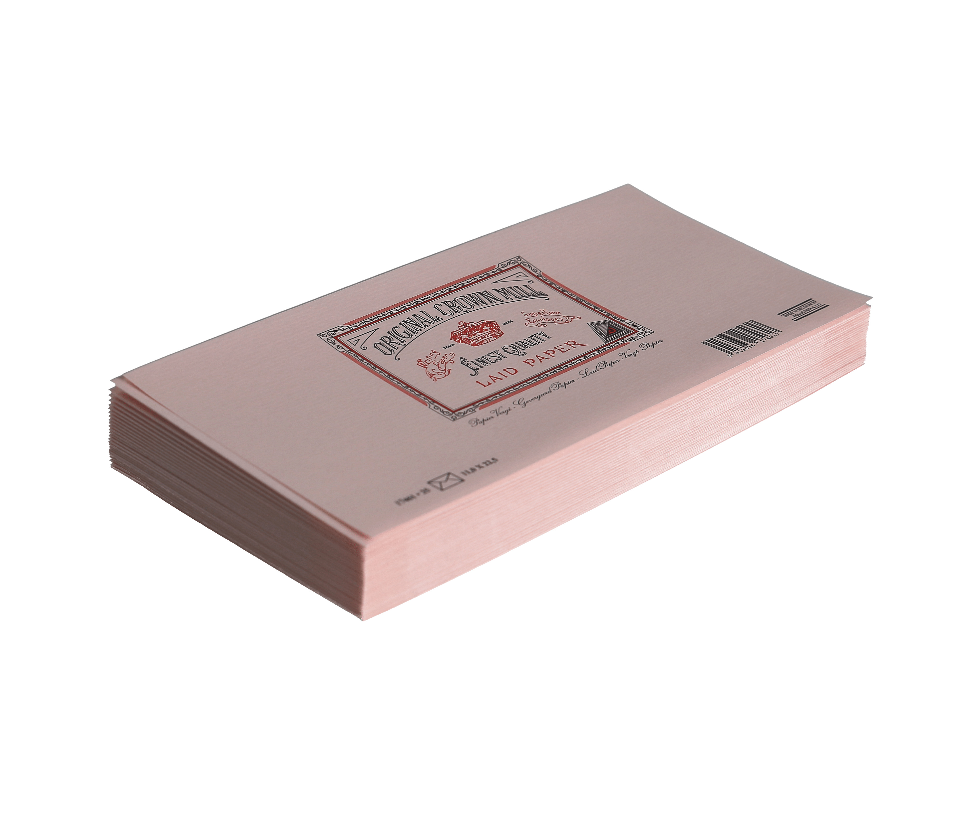 25 enveloppes Vergé format DL - 11 x 22.5 cm - 100 g/m² - Rose - 5413036174617