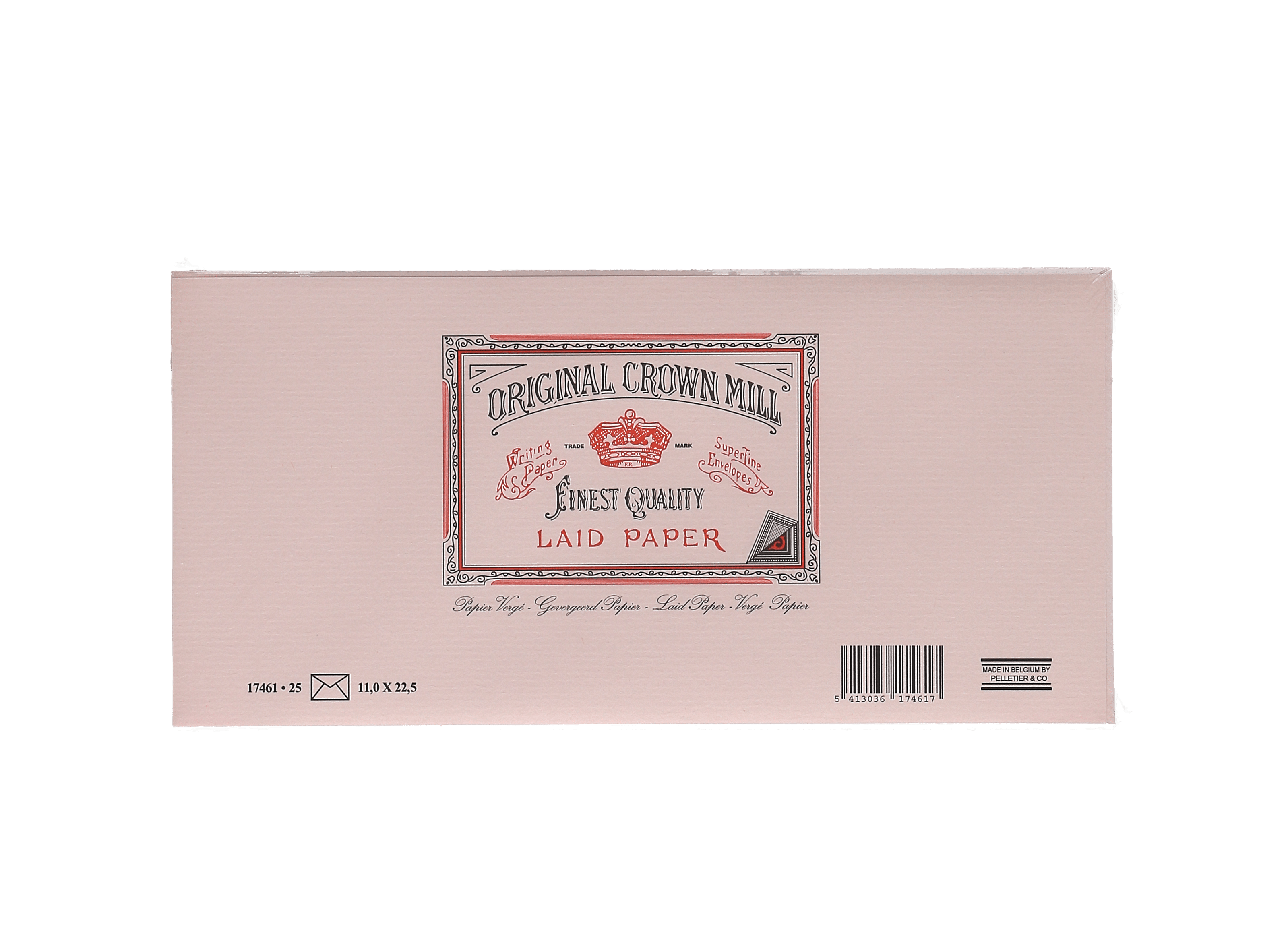 25 enveloppes Vergé format DL - 11 x 22.5 cm - 100 g/m² - Rose - 5413036174617