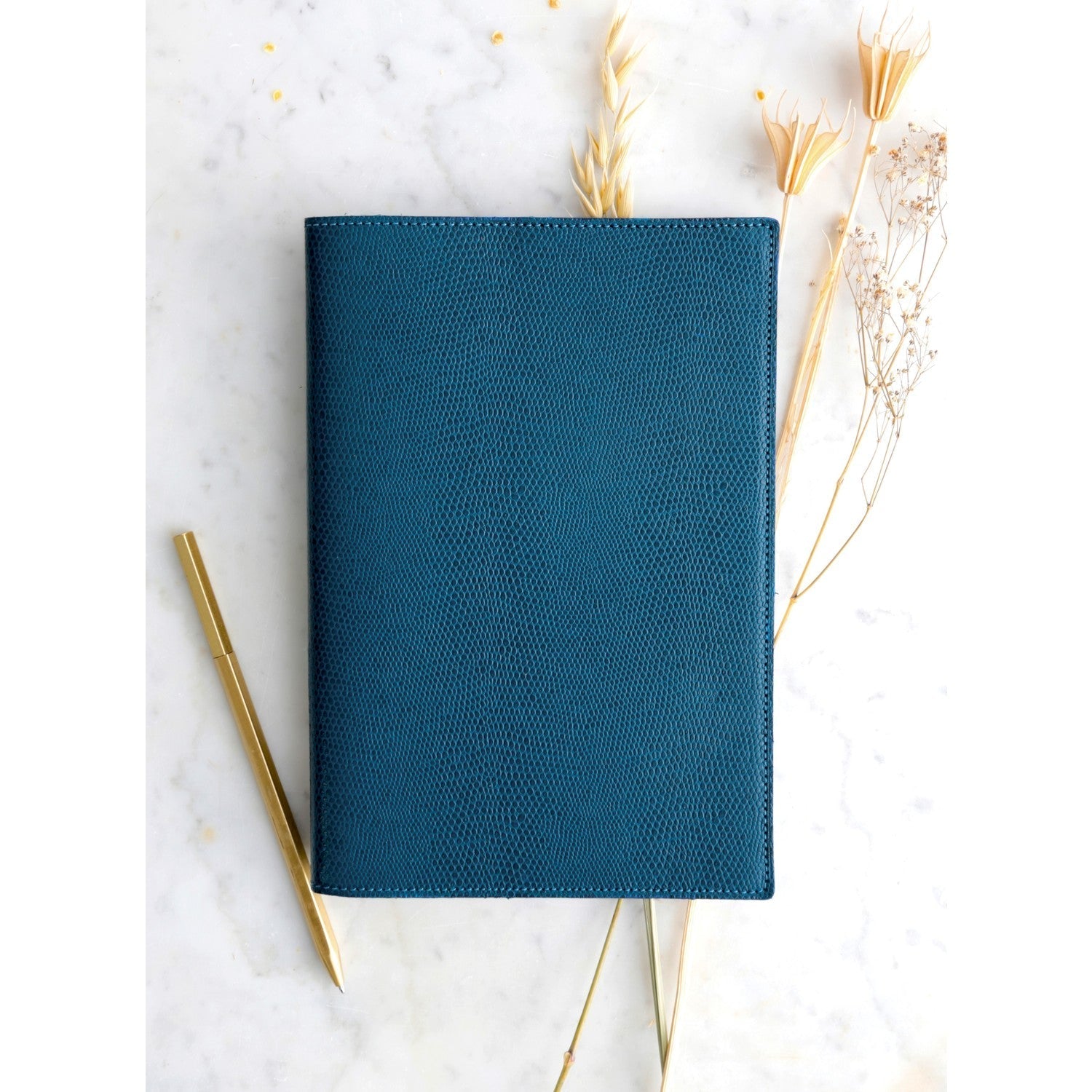 Agenda MIGNON A22 Bornéo - 23.2 x 16 cm - 1 semaine sur 2 pages - Bleu canard - 3489392235929