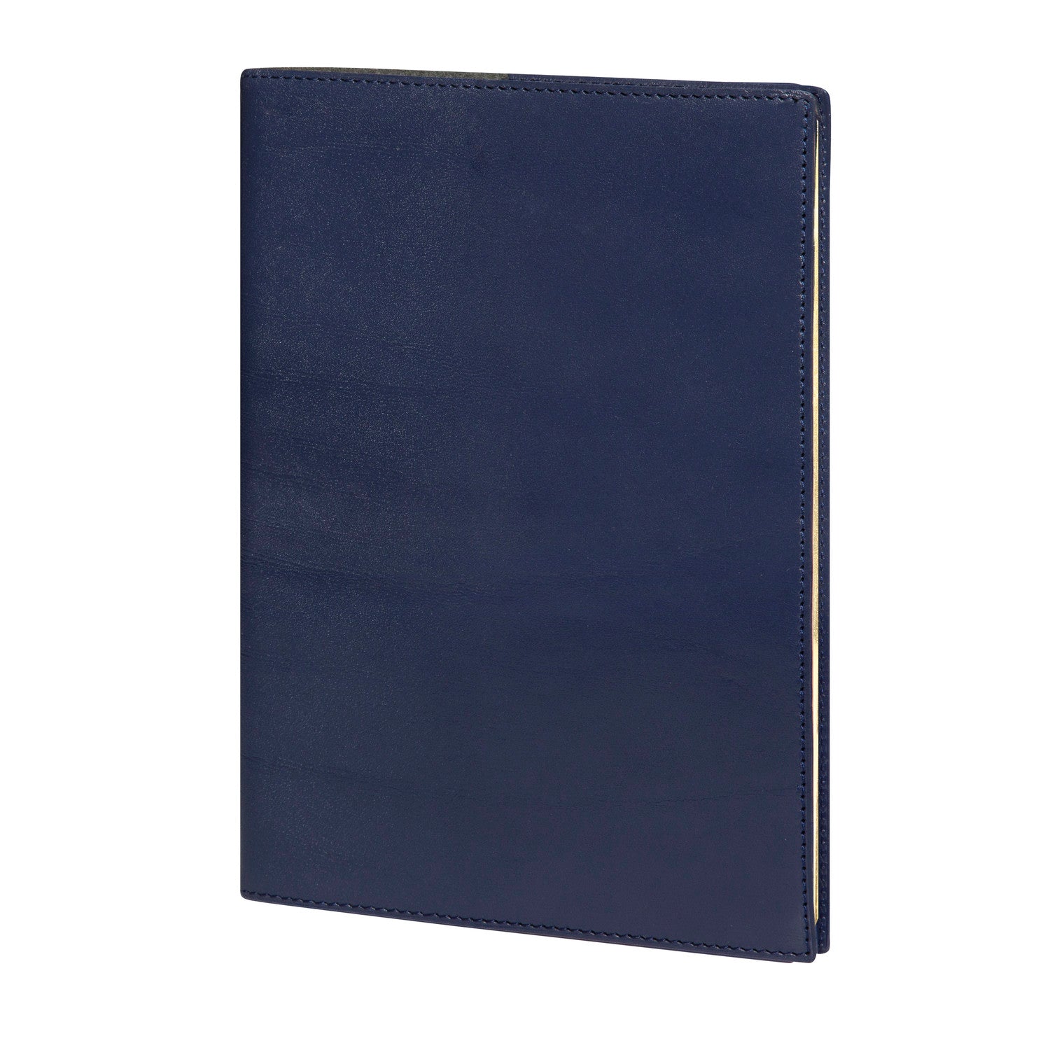 Agenda MIGNON A27 - 21,5 x 27,2 cm - 1 semaine sur 2 pages - Orientation verticale - Veau Boboli bleu marine