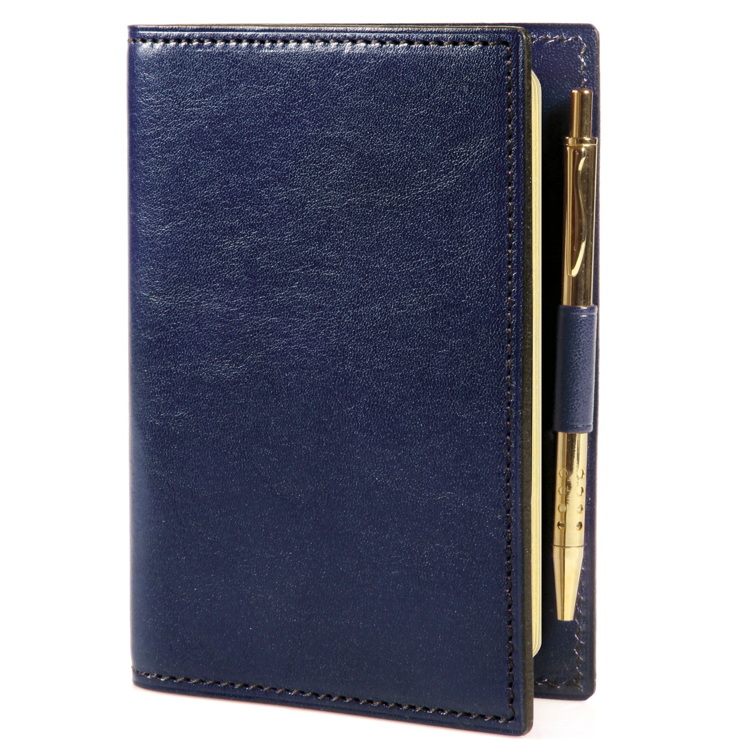 Organiseur MIGNON AK12 - 9 x 13 cm - 2 jours par page - Orientation horizontale - Veau Boboli bleu marine