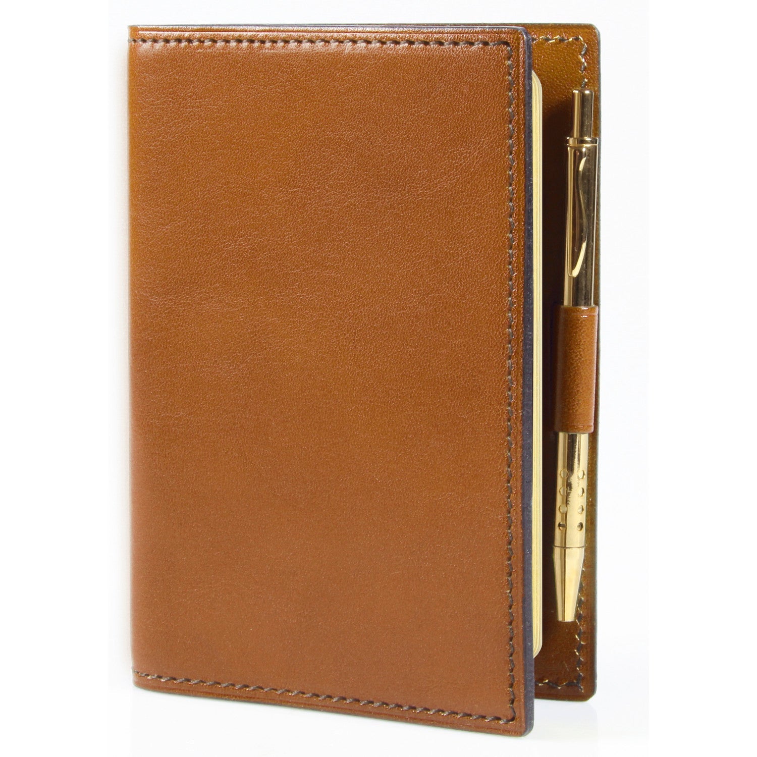 Organiseur MIGNON AK12 - 9 x 13 cm - 2 jours par page - Orientation horizontale - Veau Boboli camel