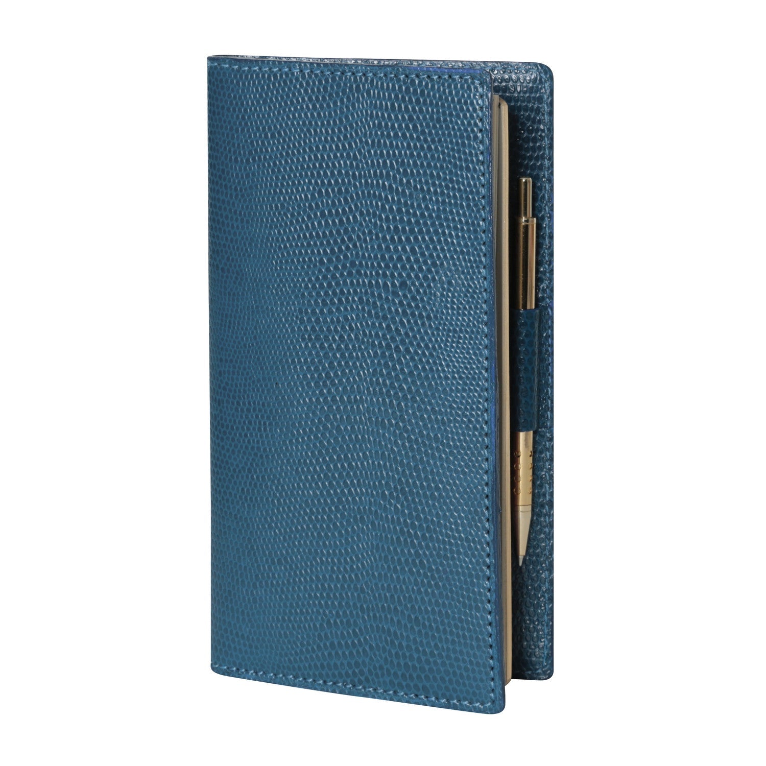 Agenda MIGNON AS16 - 8,8 x 16,5 cm - 1 semaine sur 2 pages - Orientation horizontale - Bornéo bleu canard