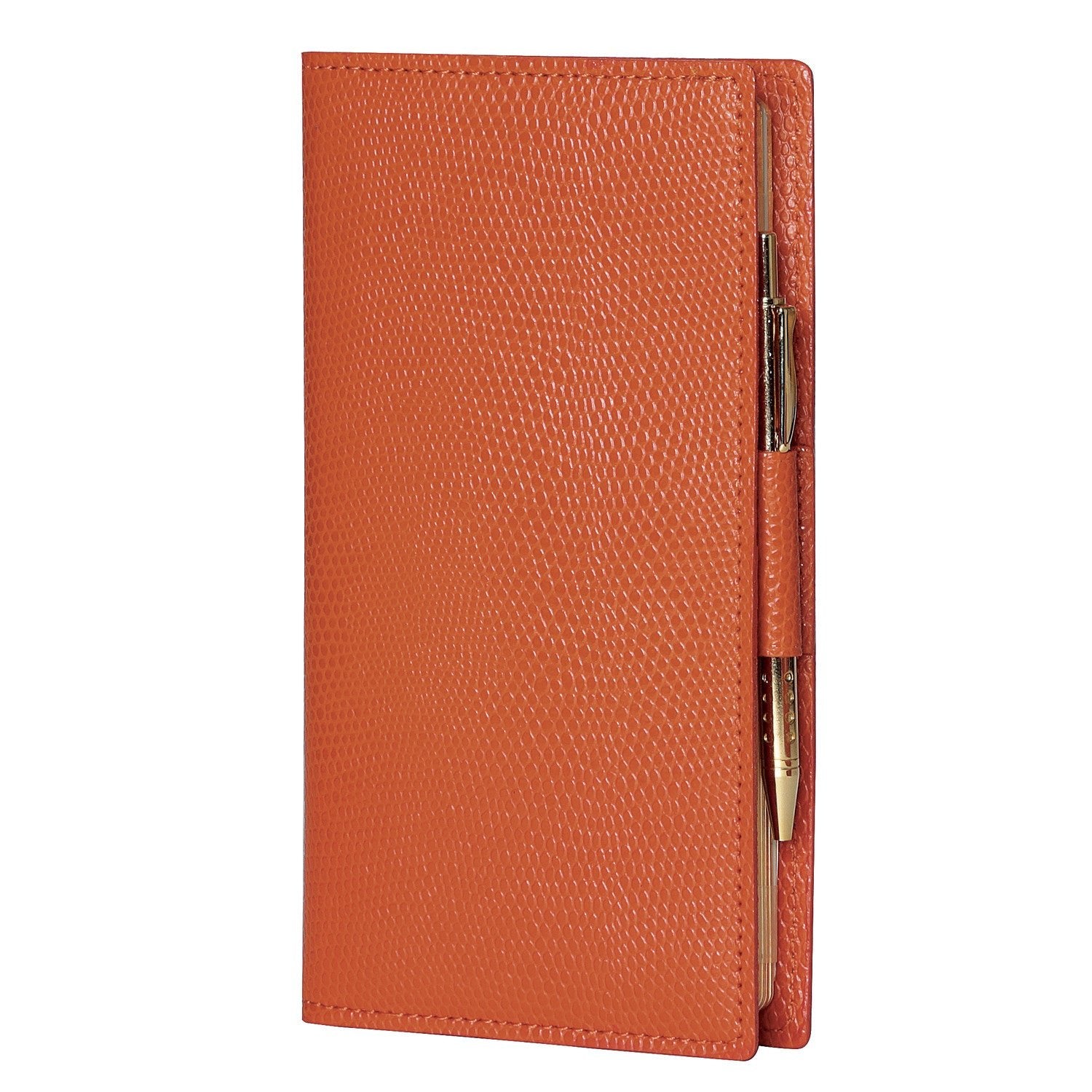 Agenda MIGNON AS16 - 8,8 x 16,5 cm - 1 semaine sur 2 pages - Orientation horizontale - Bornéo orange épicé