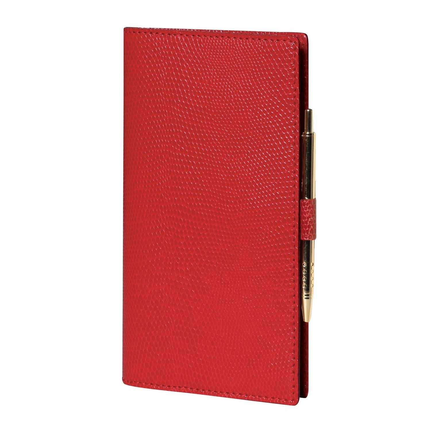 Agenda MIGNON AS16 - 8,8 x 16,5 cm - 1 semaine sur 2 pages - Orientation horizontale - Bornéo rouge garance