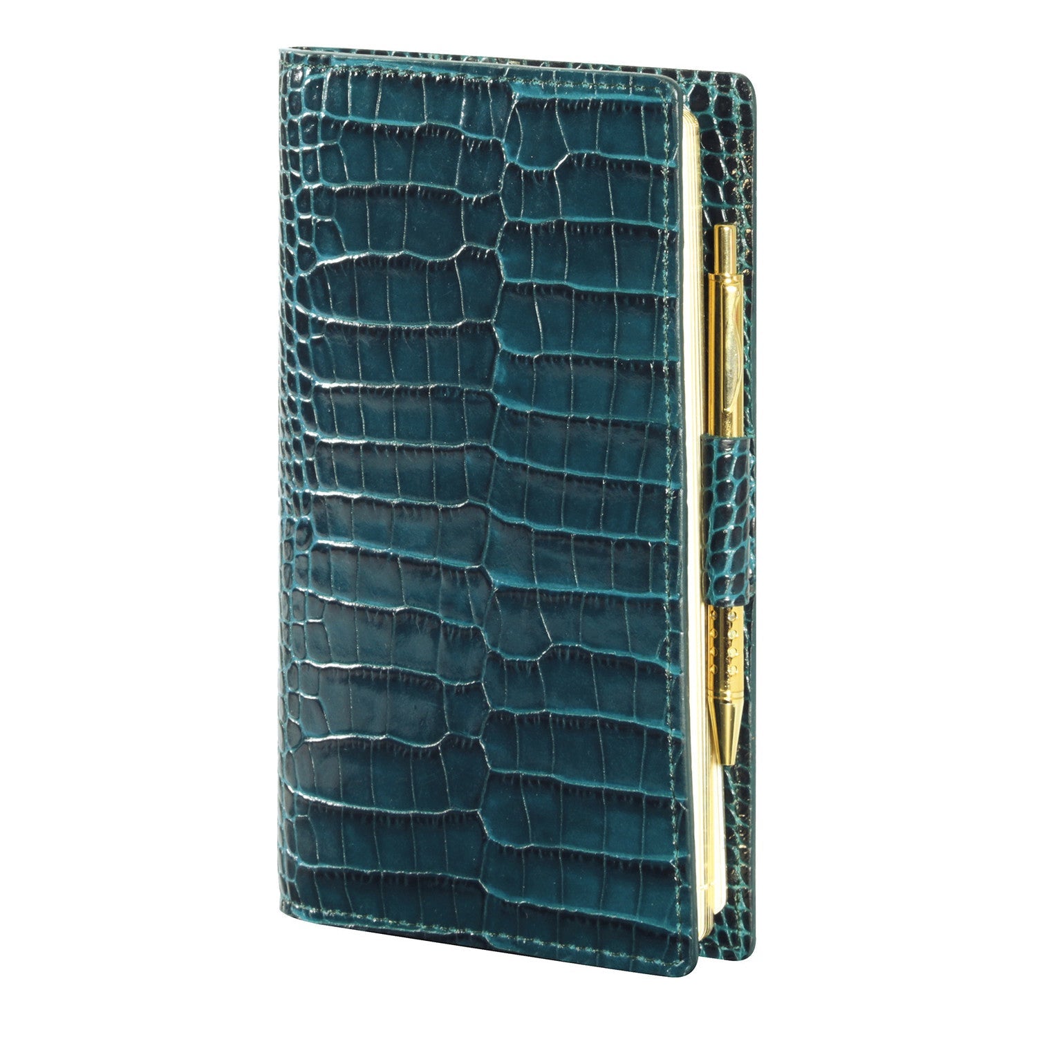 Agenda MIGNON AS16 - 8,8 x 16,5 cm - 1 semaine sur 2 pages - Orientation horizontale - Croco Savannah colvert