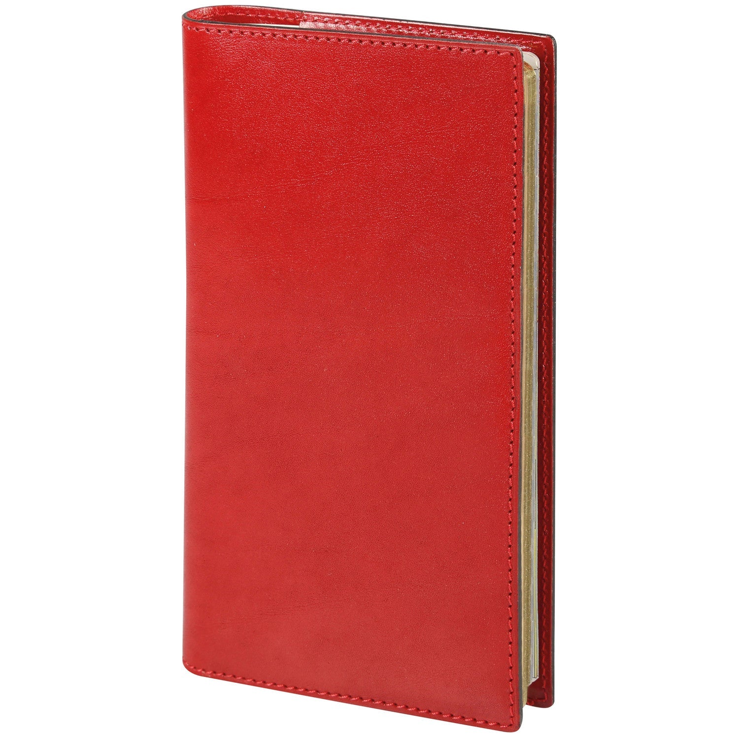 Agenda MIGNON AS16 - 8,8 x 16,5 cm - 1 semaine sur 2 pages - Orientation horizontale - Veau Boboli rouge