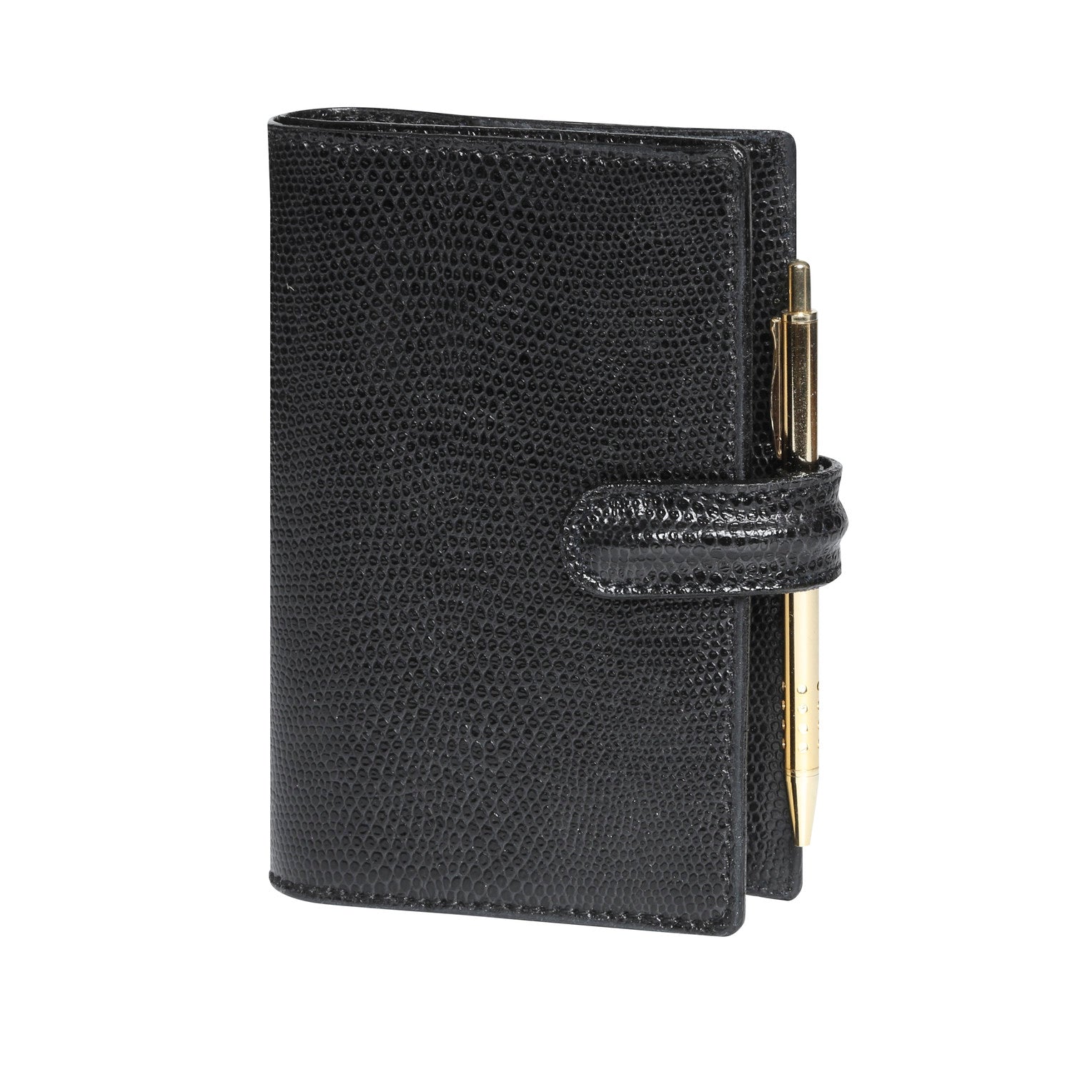 Organiseur MIGNON SK12 - 9 x 13 cm - 1 semaine sur 2 pages - Orientation horizontale - Bornéo noir