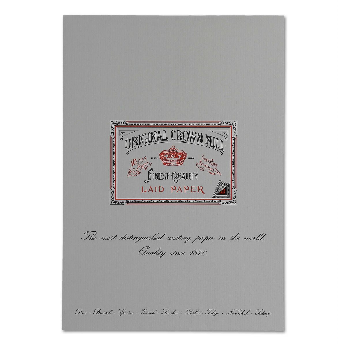 Bloc Vergé - A4 - 100 g/m² - Gris - 5413036111407