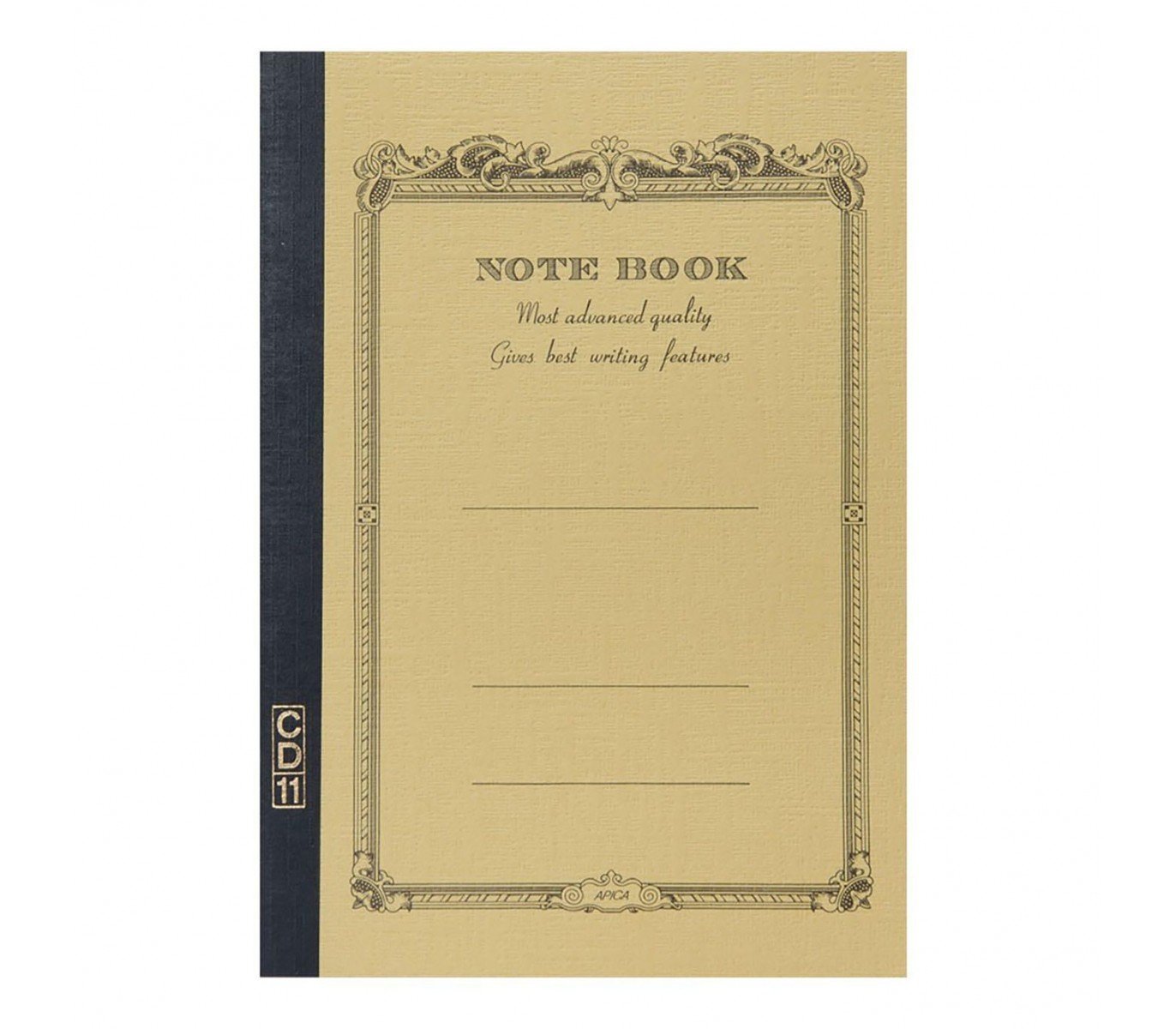 Carnet APICA CD Notebook - B7 - Ligné - Moutarde - 4970090338382