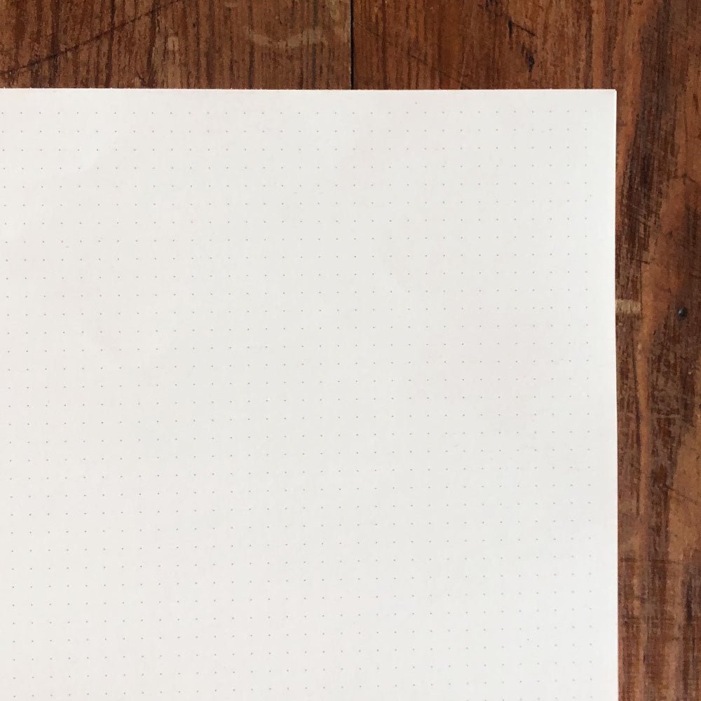 Carnet en cuir végétalien ARTEBENE Majoie - A5 - Pointillé - Beige - 4035461264407