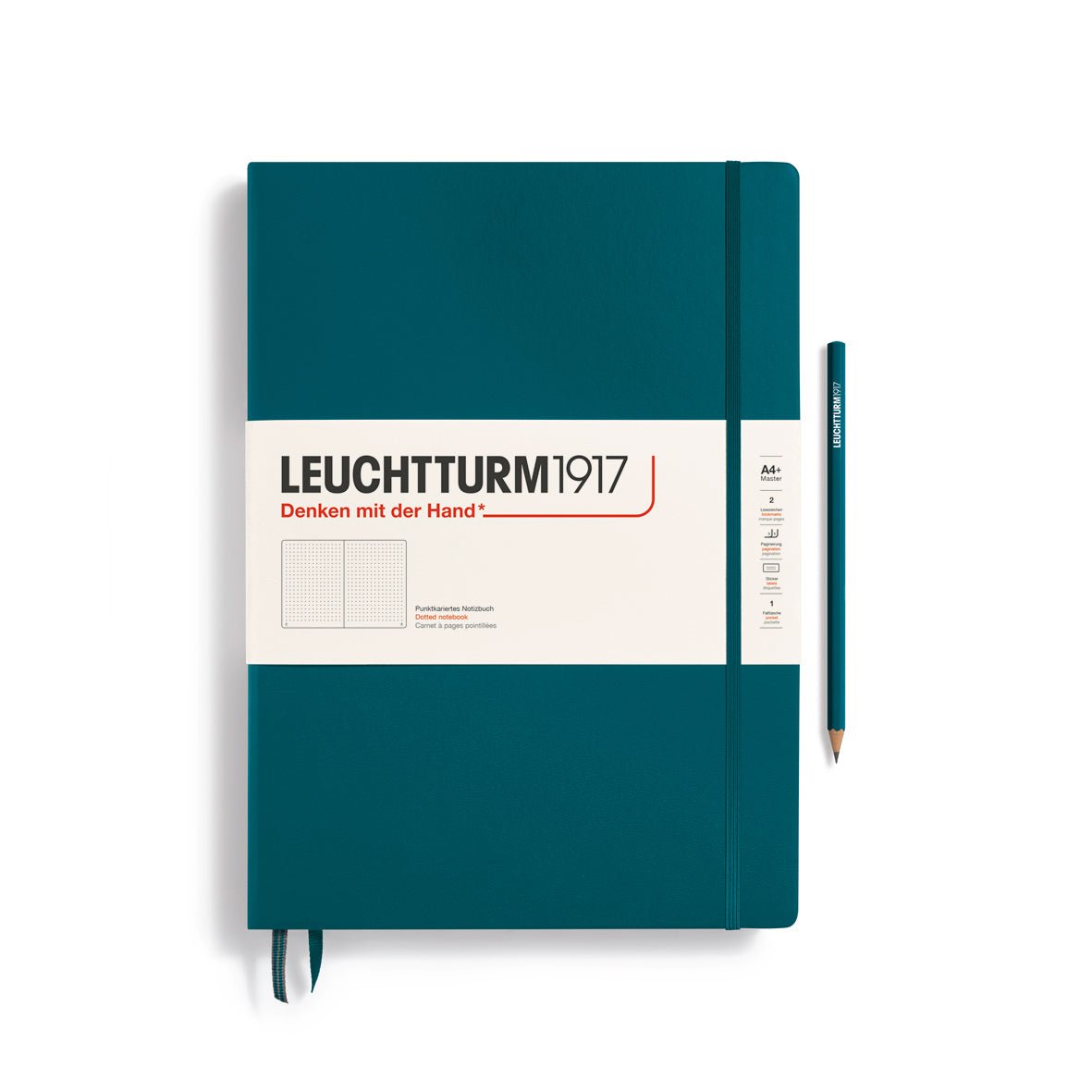 Carnet LEUCHTTURM1917 Classic Rigide Pointillé - A4+ - Pointillé - Pacific Green - 4004117610646