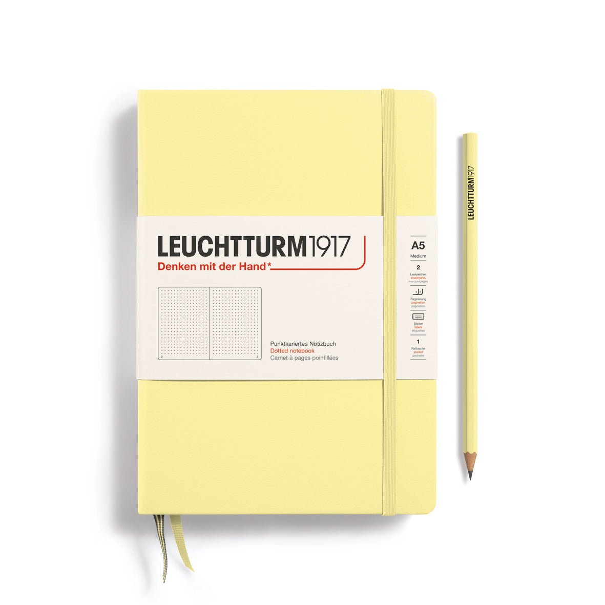 Carnet LEUCHTTURM1917 Classic Rigide Pointillé - A5 - Pointillé - Vanilla - 4004117609343