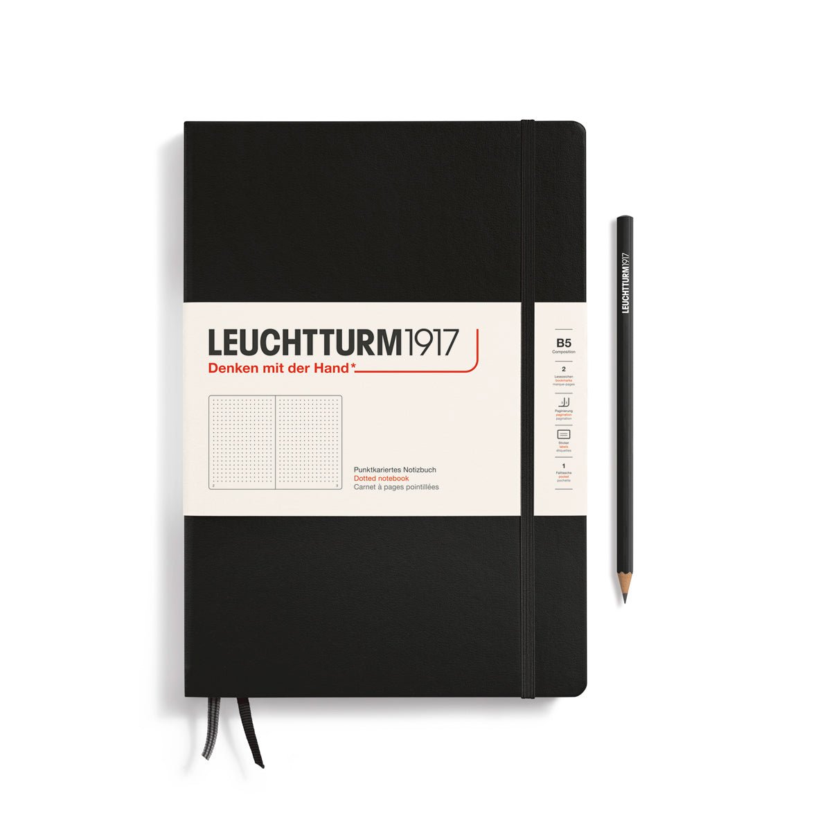 Carnet LEUCHTTURM1917 Classic Rigide Pointillé - B5 - Pointillé - Black - 4004117616174