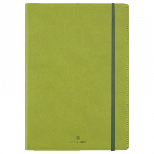 Carnet OBERTHUR Balthazar - A5 - Ligné - Kaki -