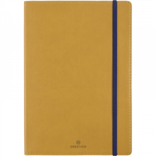 Carnet OBERTHUR Balthazar - A5 - Ligné - Moutarde -