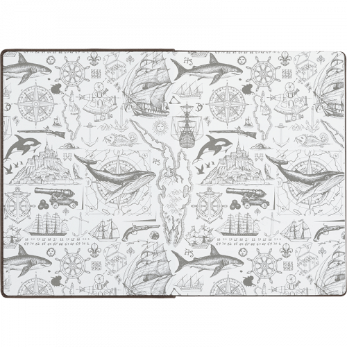 Carnet OBERTHUR Balthazar - A6 - Ligné - Bleu -
