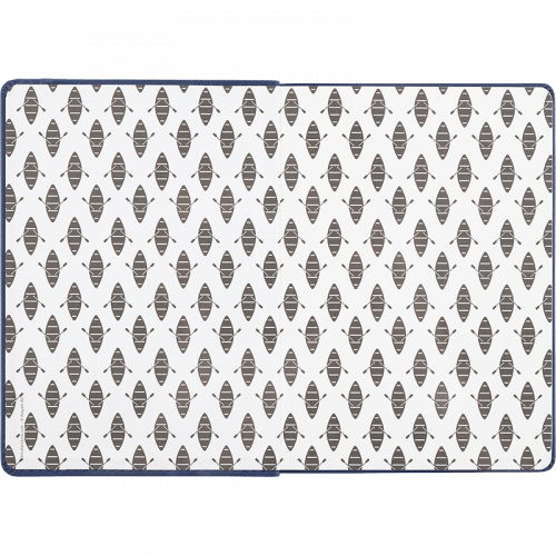Carnet OBERTHUR Balthazar - A6 - Ligné - Bleu -