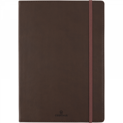 Carnet OBERTHUR Balthazar - A6 - Ligné - Marron -
