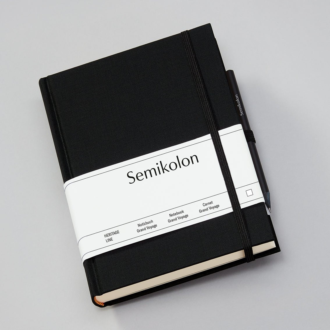 Carnet SEMIKOLON Grand Voyage - A5 - Uni - Black -
