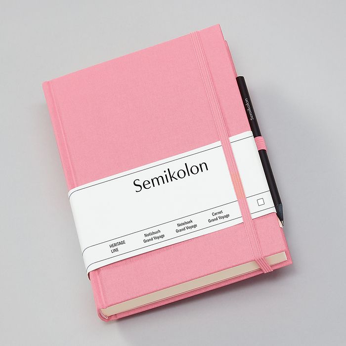 Carnet SEMIKOLON Grand Voyage - A5 - Uni - Flamingo -