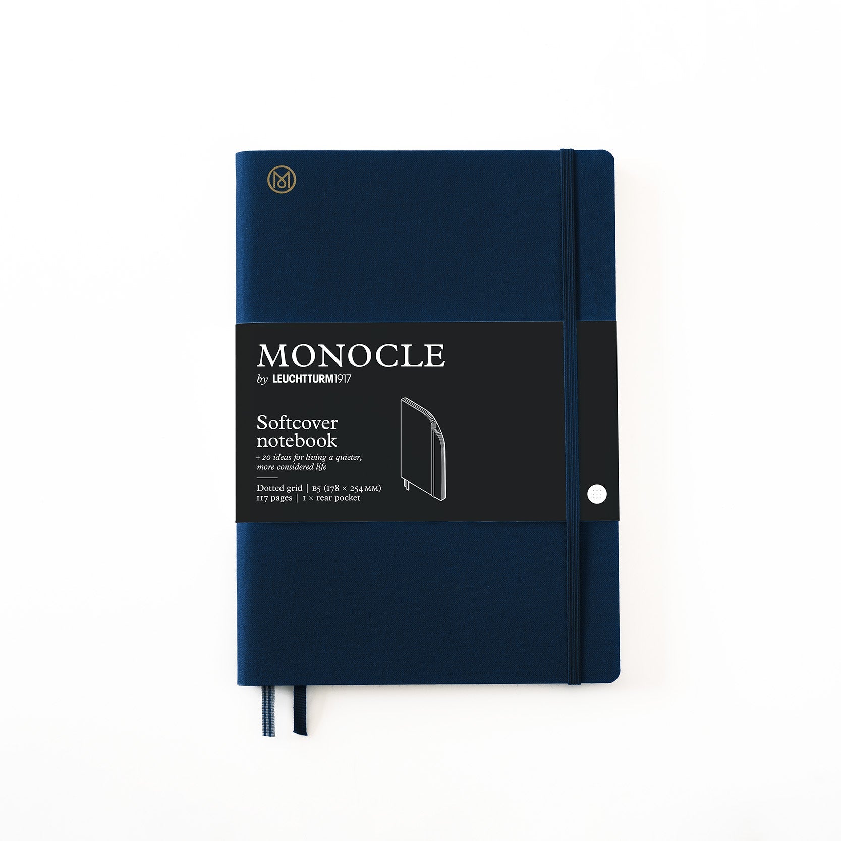 Carnet Souple Monocle by LEUCHTTURM1917 - B5 - Pointillé - Navy - 4004117587665