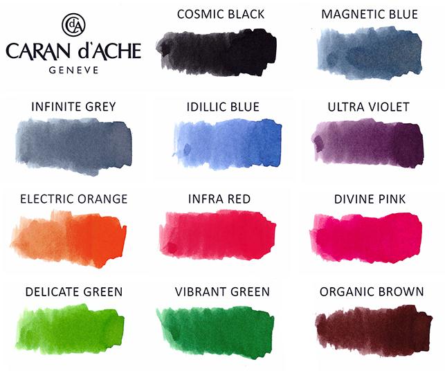 Cartouches d'encre CARAN D'ACHE - Cosmic Black - - 7630002329828