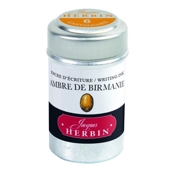 Cartouches d'encre JACQUES HERBIN - Ambre de Birmanie - - 3188550201416