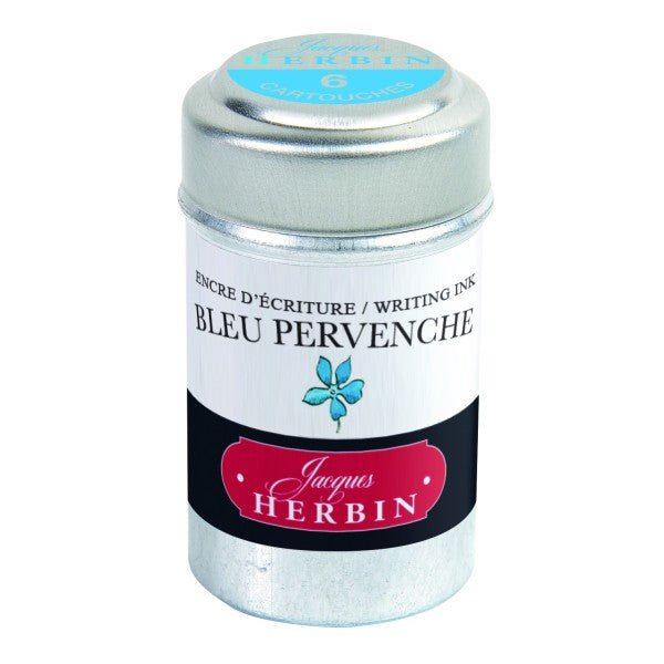 Cartouches d'encre JACQUES HERBIN - Bleu Pervenche - - 3188550201133