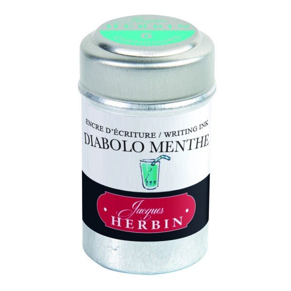 Cartouches d'encre JACQUES HERBIN - Diabolo Menthe - - 3188550201331