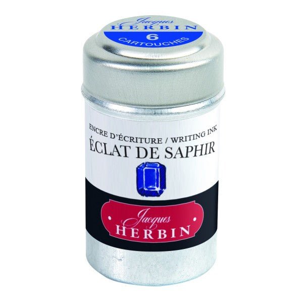 Cartouches d'encre JACQUES HERBIN - Éclat de saphir - - 3188550201164