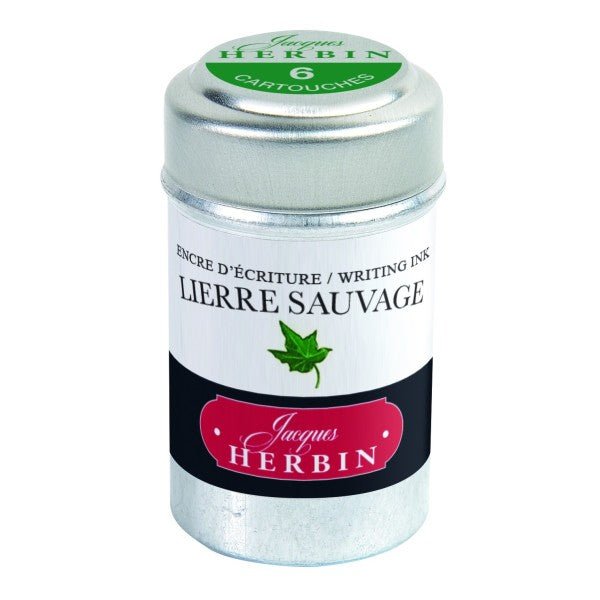 Cartouches d'encre JACQUES HERBIN - Lierre Sauvage - - 3188550201379