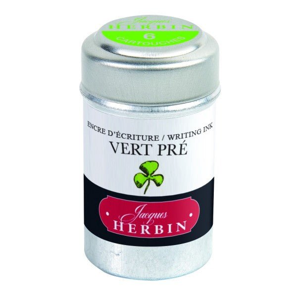 Cartouches d'encre JACQUES HERBIN - Vert Pré - - 3188550201317
