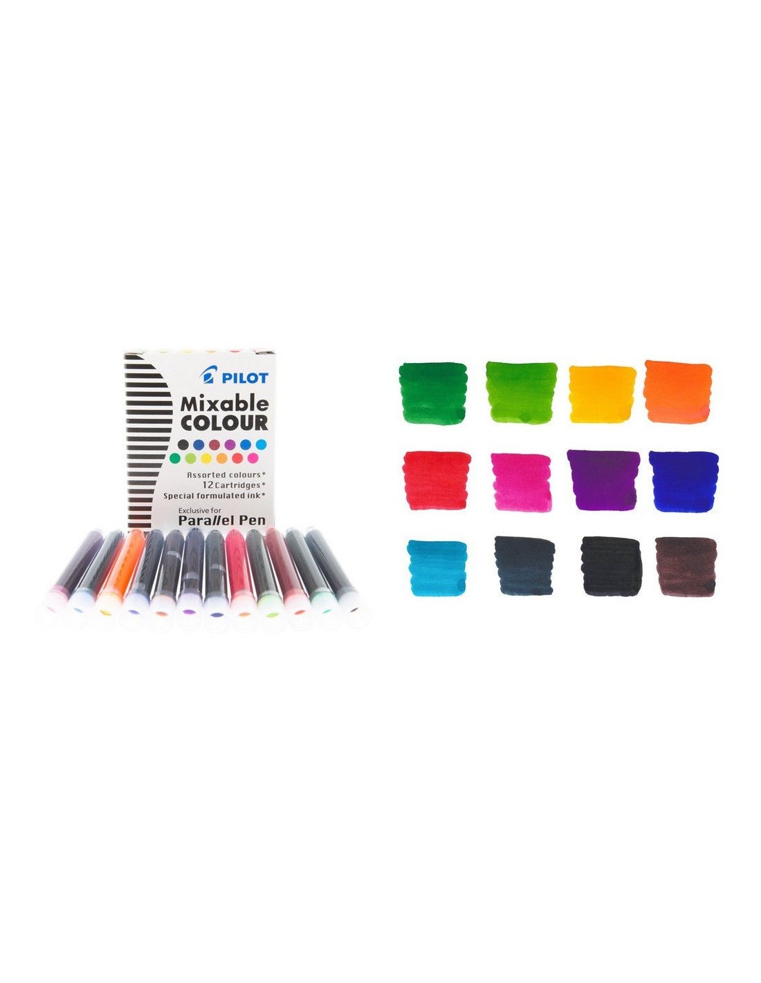 Cartouches d'encre PILOT Parallel Pen - 15 ml - Assorties - 4902505191787