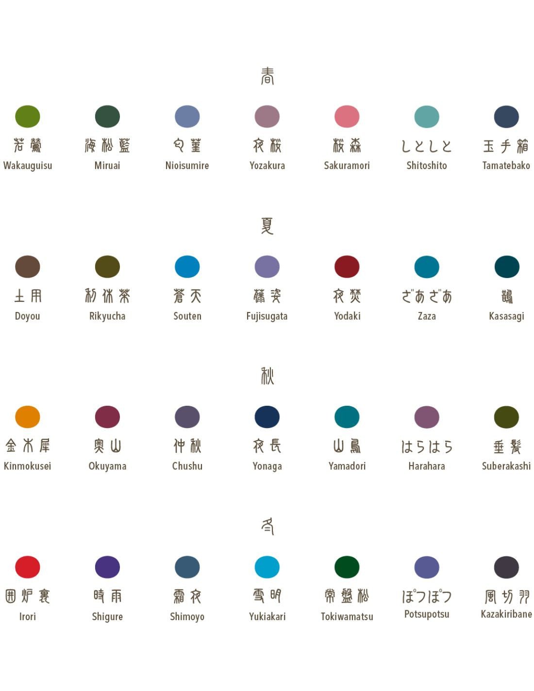 Cartouches d'encre SAILOR Shikiori - 20 ml - Chushu - 4901680189169