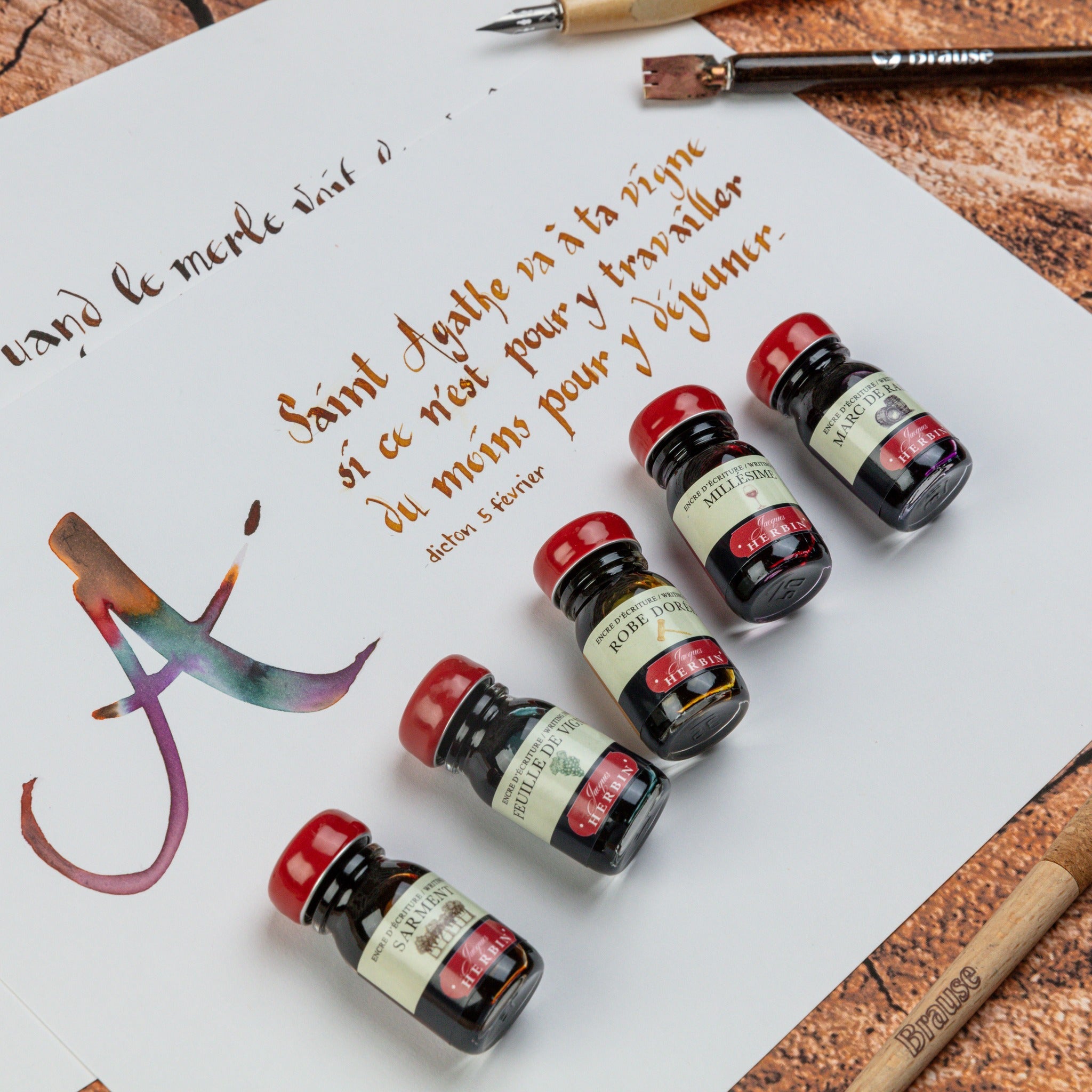 Coffret Cuvée JACQUES HERBIN - 5 flacons - 10 ml - Assorties - 3188550274007