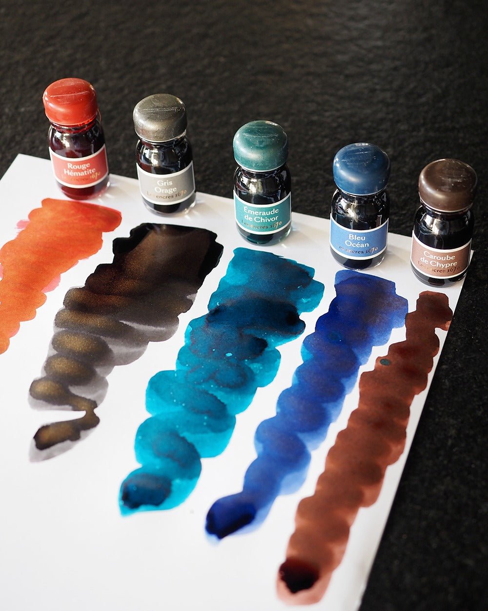 Coffret Encres 1670 JACQUES HERBIN - 5 flacons d'encre - 10 ml - Assorties - 3188555140000