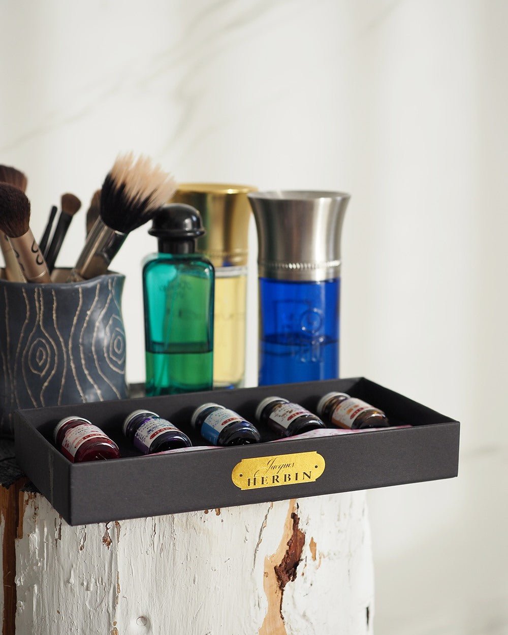 Coffret Encres Parfumées JACQUES HERBIN - 5 flacons d'encre - 10 ml - Assorties - 3188550187000