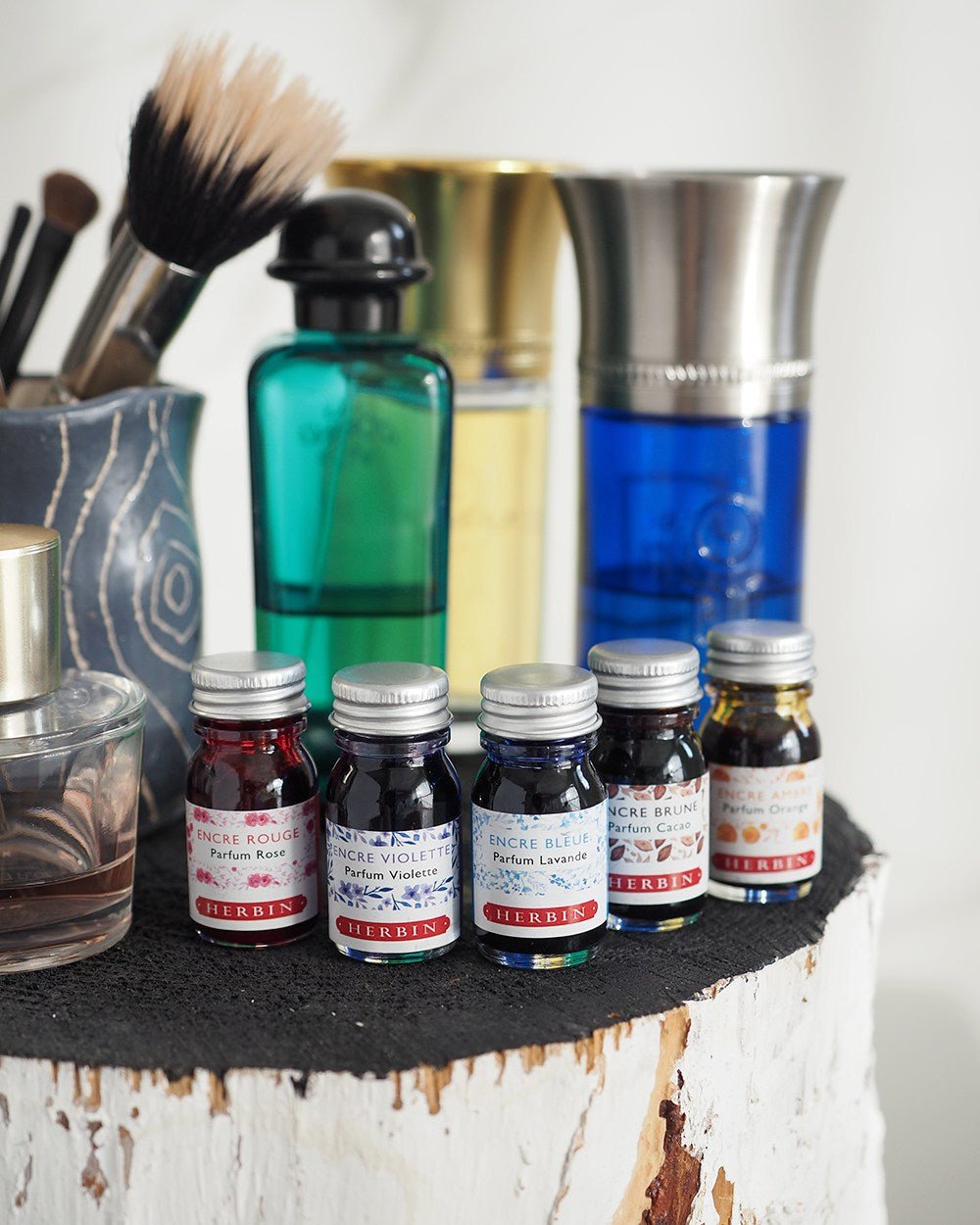 Coffret Encres Parfumées JACQUES HERBIN - 5 flacons d'encre - 10 ml - Assorties - 3188550187000