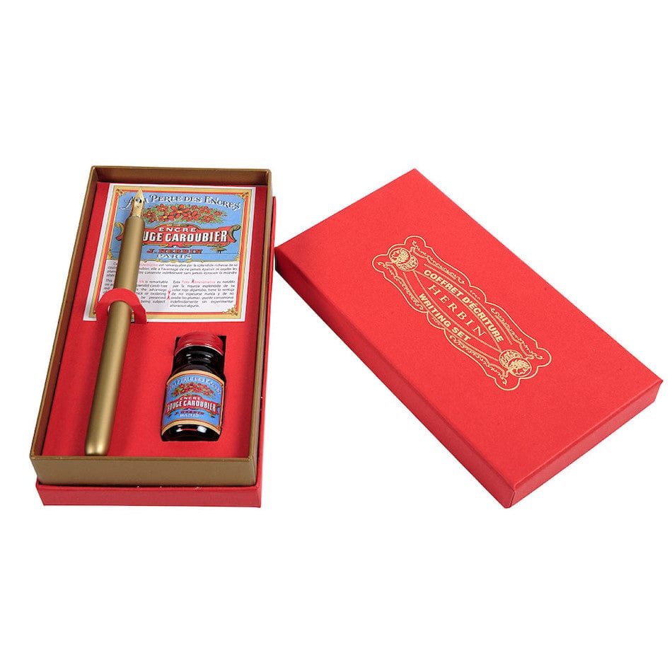 Coffret JACQUES HERBIN Rouge Caroubier - 10 ml - Rouge Caroubier - -