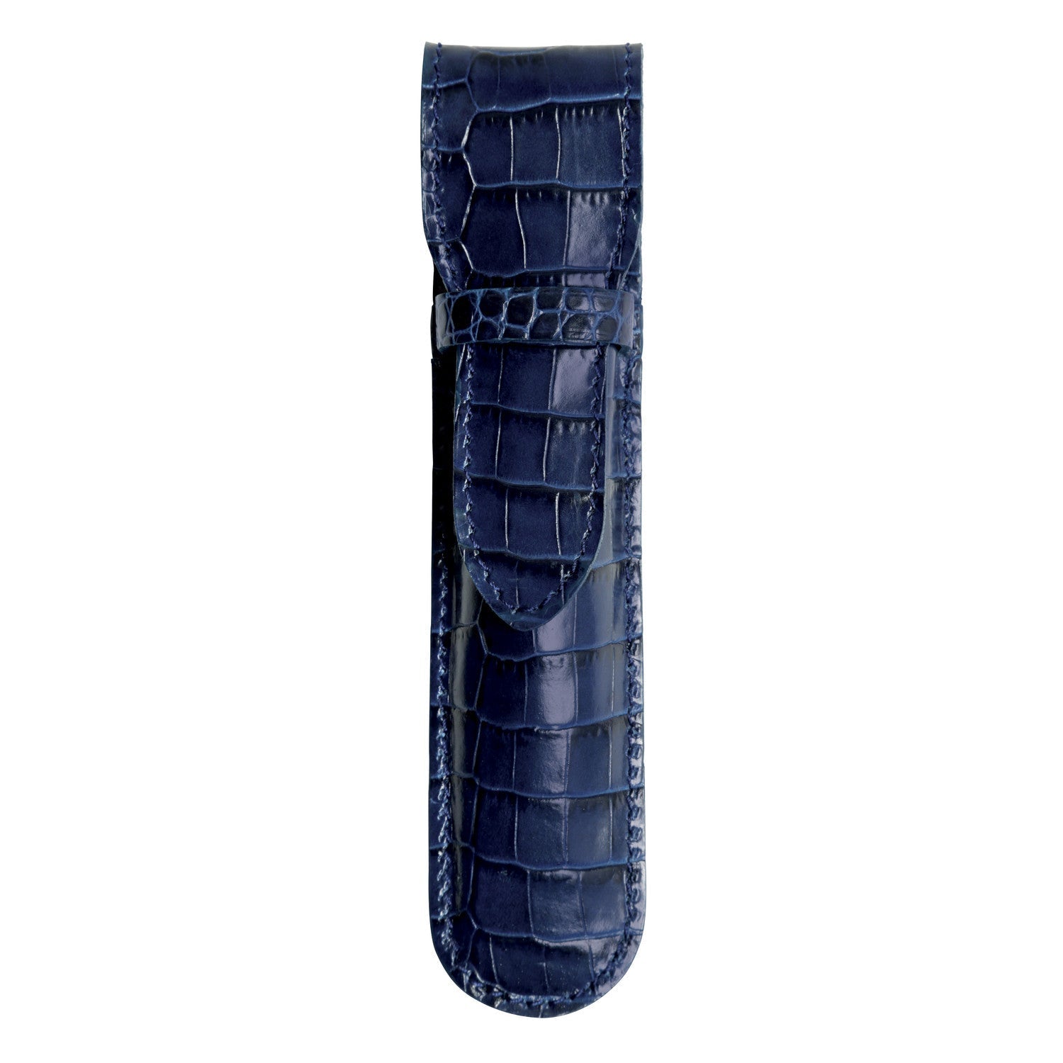 Étui à stylo Mignon Croco Savannah - Bleu Marine - -