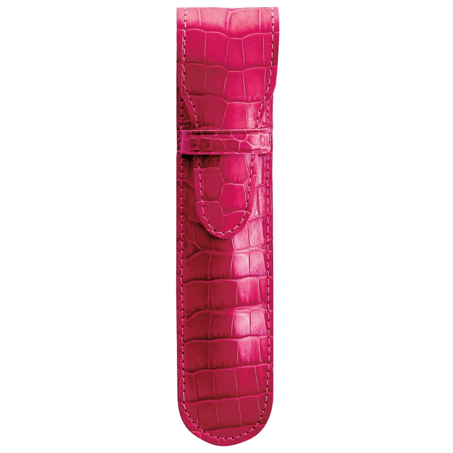 Étui à stylo Mignon Croco Savannah - Framboise - -