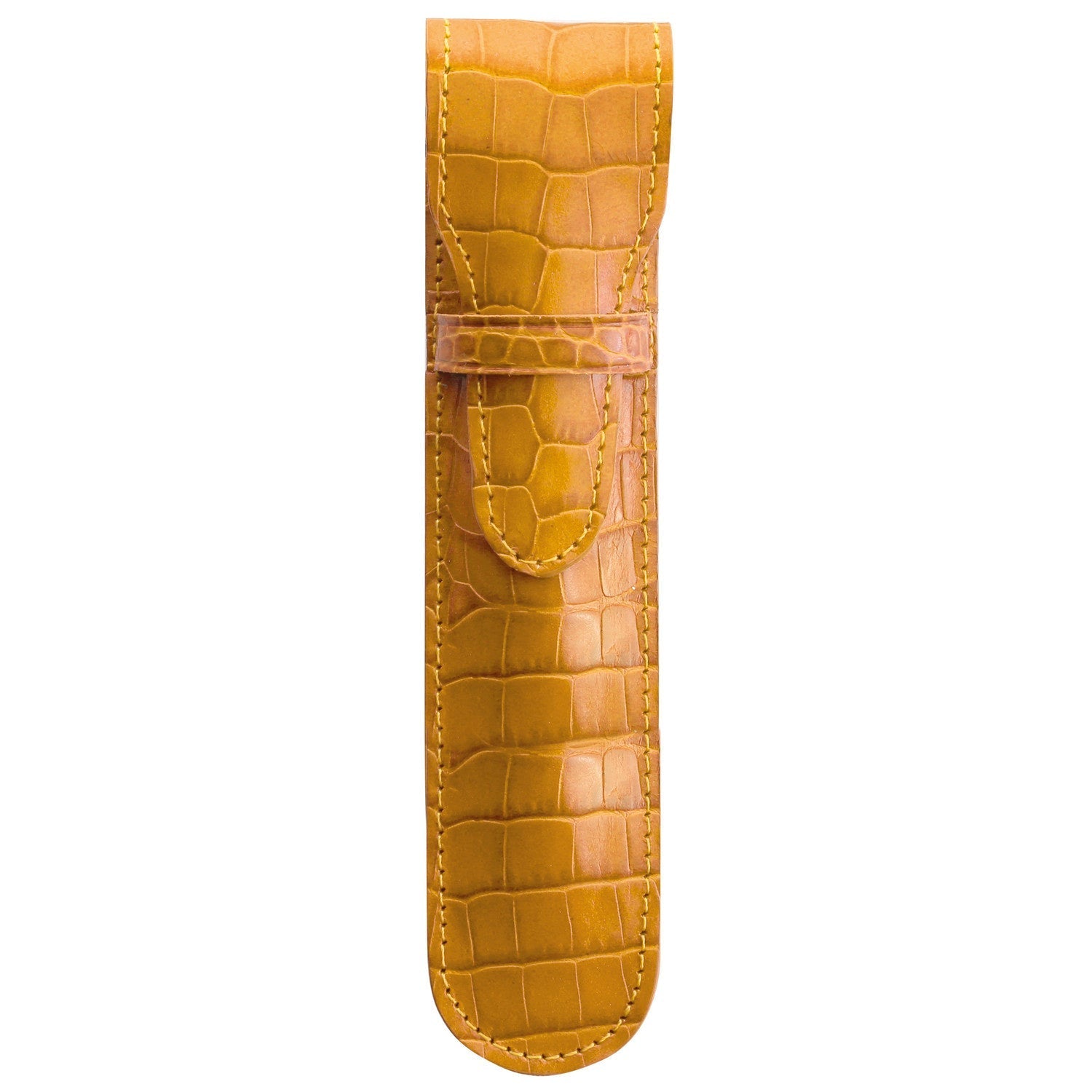 Étui à stylo Mignon Croco Savannah - Safran - -
