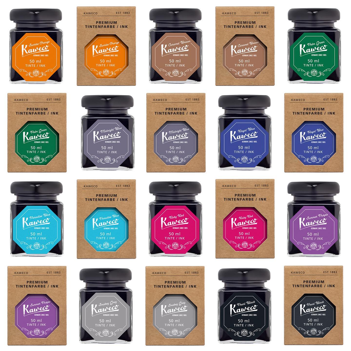 Flacon d'encre KAWECO - 50 ml - Caramel Brown - 4250278625702