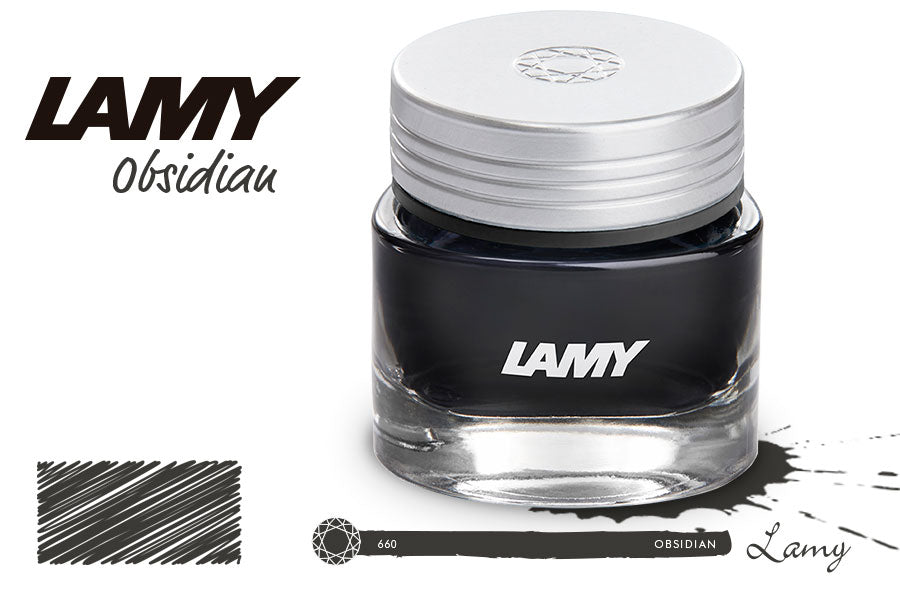 Flacon d'encre LAMY Crystal Ink - 30 ml - Obsidian - 4014519706823